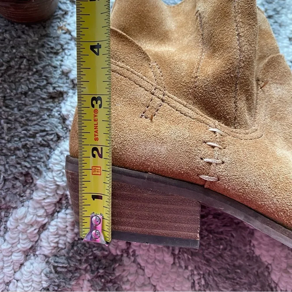 DV Dolce Vita grayden slouchie suede leather ankle boots 8